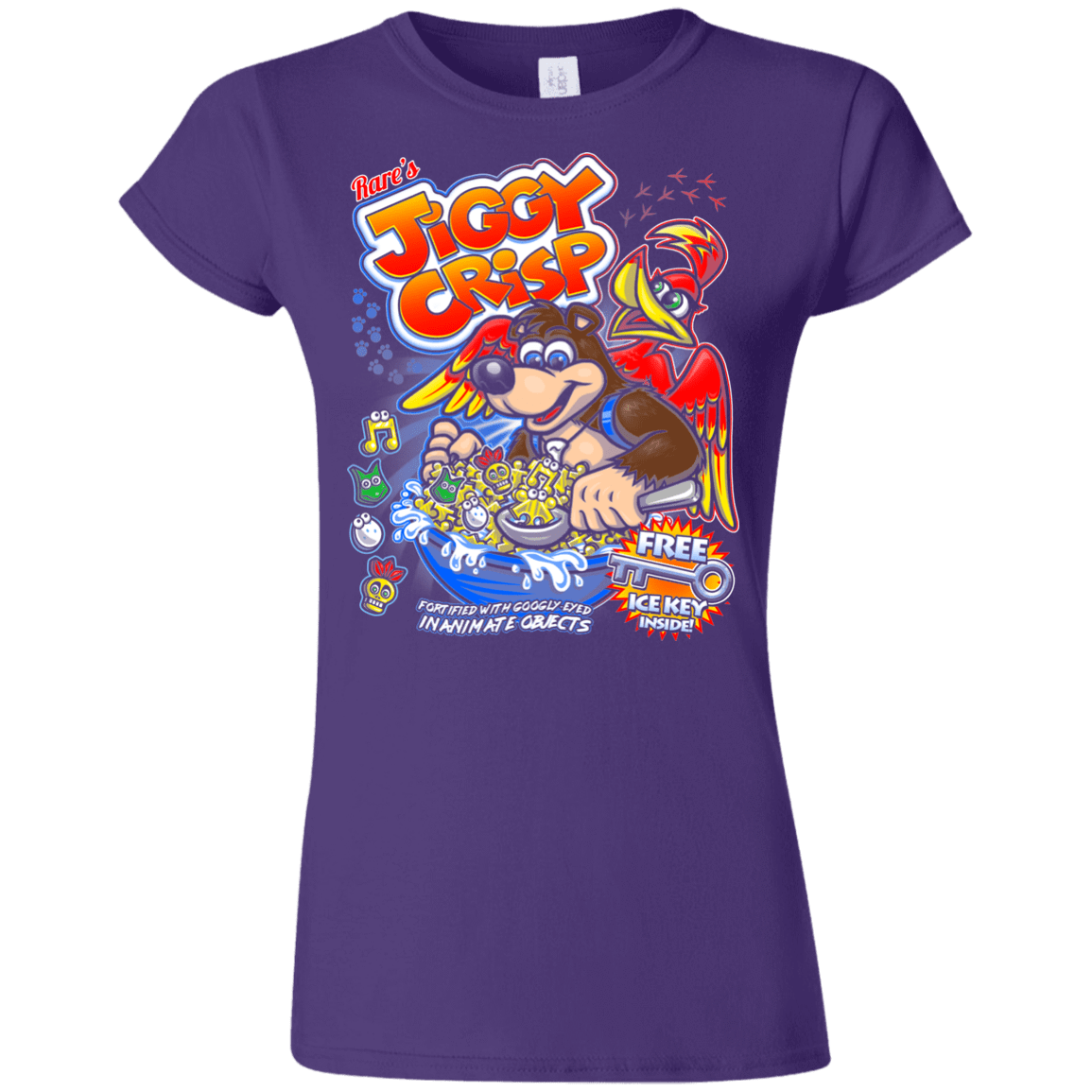 T-Shirts Purple / S Jiggy Crisp Cereal Junior Slimmer-Fit T-Shirt