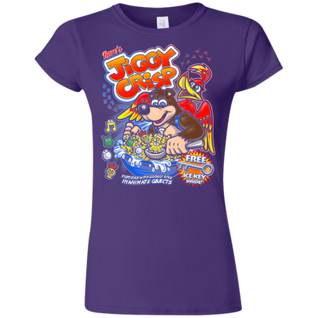 T-Shirts Purple / S Jiggy Crisp Cereal Junior Slimmer-Fit T-Shirt