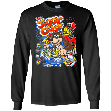 T-Shirts Black / S Jiggy Crisp Cereal Men's Long Sleeve T-Shirt