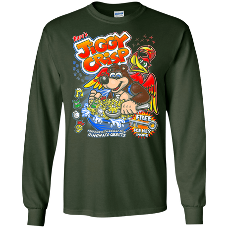 T-Shirts Forest Green / S Jiggy Crisp Cereal Men's Long Sleeve T-Shirt