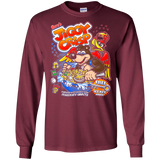 T-Shirts Maroon / S Jiggy Crisp Cereal Men's Long Sleeve T-Shirt