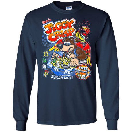 T-Shirts Navy / S Jiggy Crisp Cereal Men's Long Sleeve T-Shirt