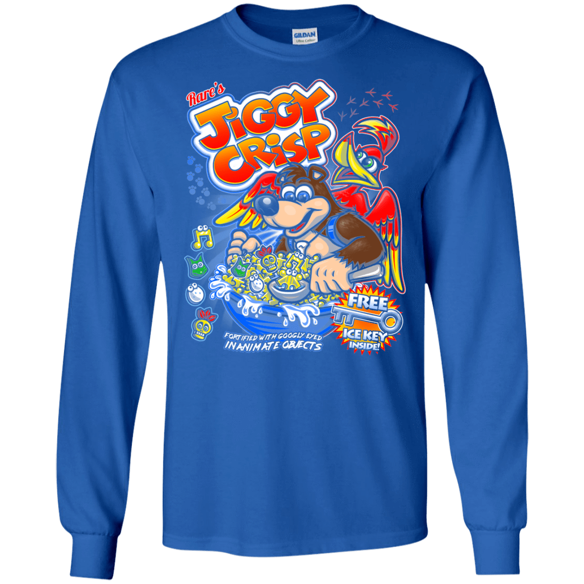 T-Shirts Royal / S Jiggy Crisp Cereal Men's Long Sleeve T-Shirt