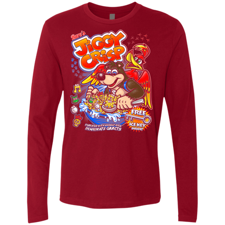 T-Shirts Cardinal / S Jiggy Crisp Cereal Men's Premium Long Sleeve