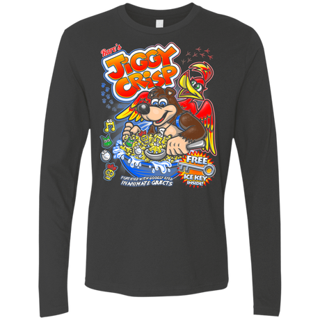 T-Shirts Heavy Metal / S Jiggy Crisp Cereal Men's Premium Long Sleeve