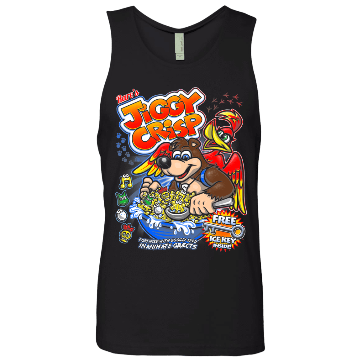 T-Shirts Black / S Jiggy Crisp Cereal Men's Premium Tank Top