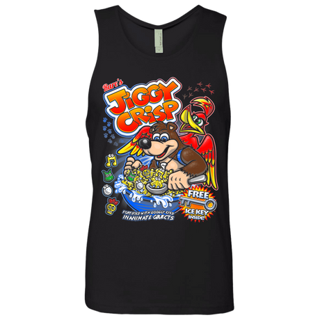 T-Shirts Black / S Jiggy Crisp Cereal Men's Premium Tank Top