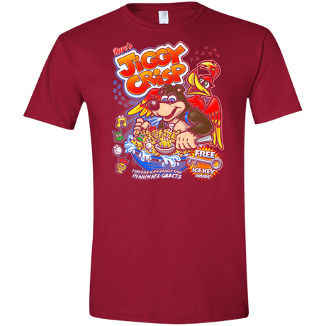 T-Shirts Cardinal Red / S Jiggy Crisp Cereal Men's Semi-Fitted Softstyle