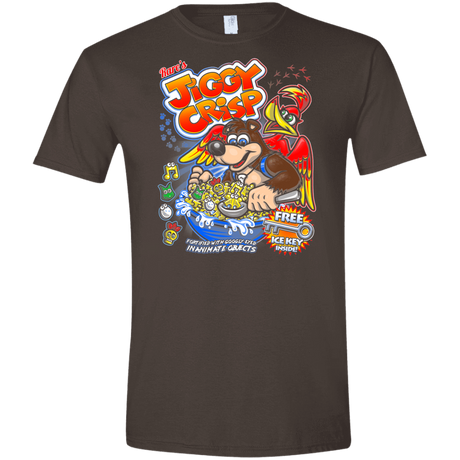 T-Shirts Dark Chocolate / S Jiggy Crisp Cereal Men's Semi-Fitted Softstyle