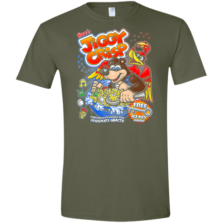 T-Shirts Military Green / S Jiggy Crisp Cereal Men's Semi-Fitted Softstyle