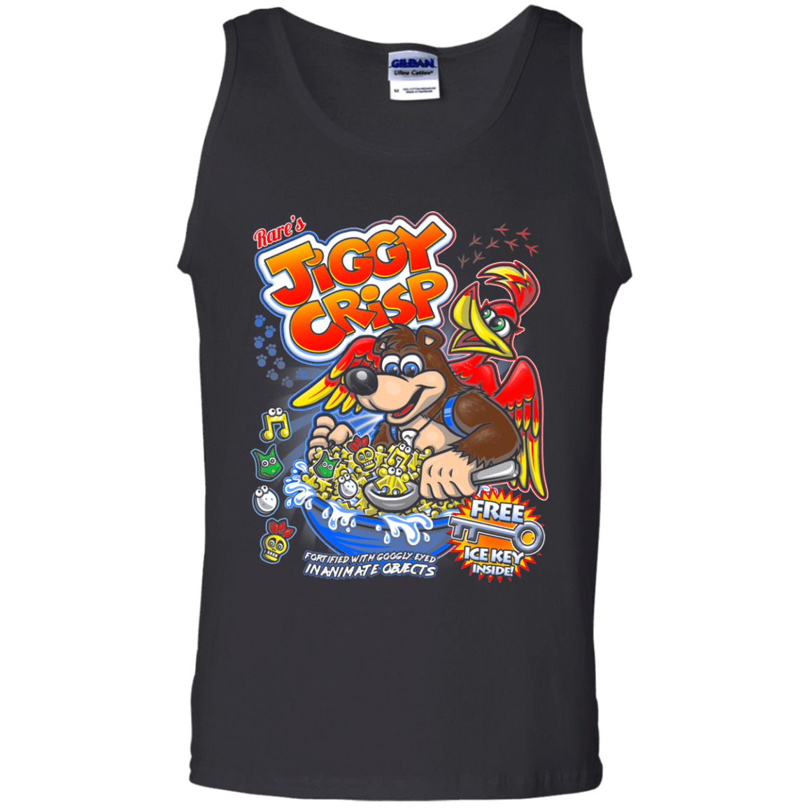T-Shirts Black / S Jiggy Crisp Cereal Men's Tank Top