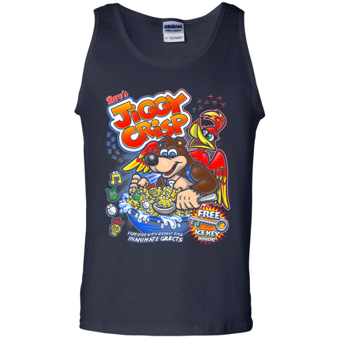 T-Shirts Navy / S Jiggy Crisp Cereal Men's Tank Top