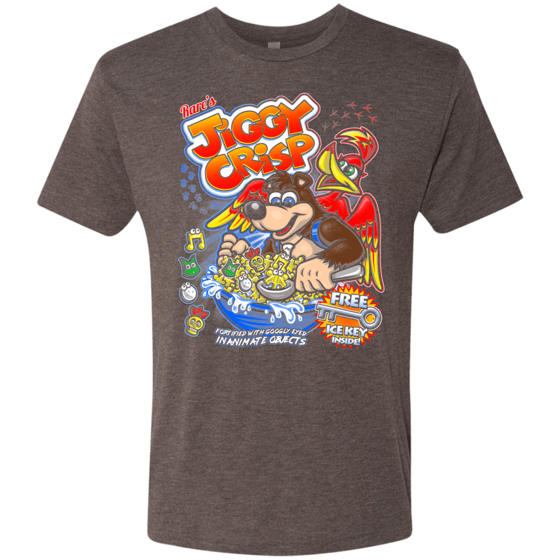 T-Shirts Macchiato / S Jiggy Crisp Cereal Men's Triblend T-Shirt