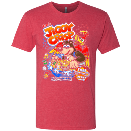 T-Shirts Vintage Red / S Jiggy Crisp Cereal Men's Triblend T-Shirt