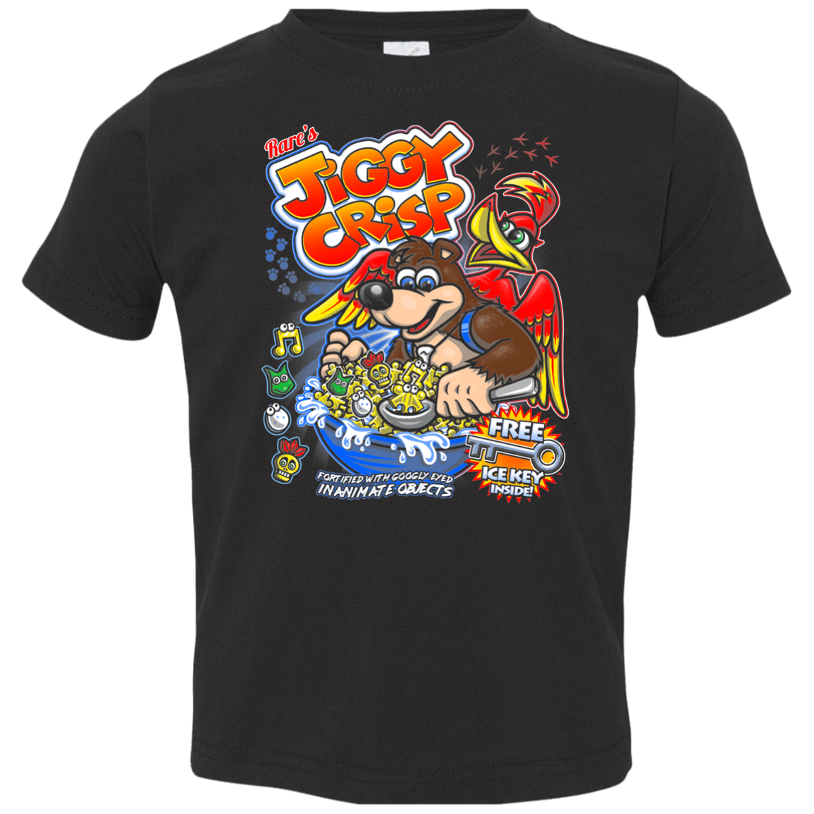 T-Shirts Black / 2T Jiggy Crisp Cereal Toddler Premium T-Shirt