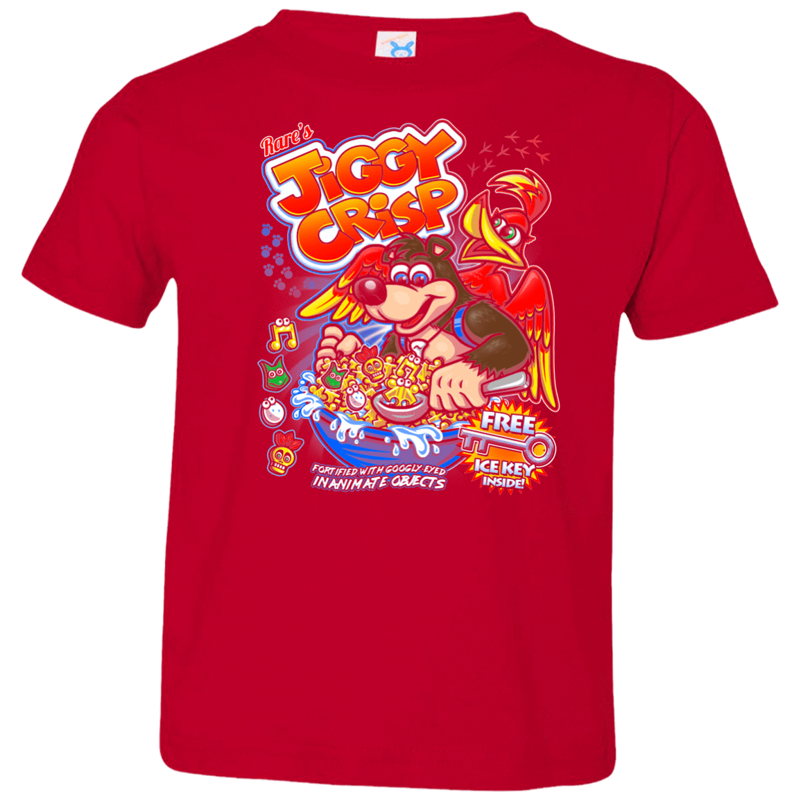 T-Shirts Red / 2T Jiggy Crisp Cereal Toddler Premium T-Shirt