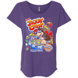 T-Shirts Purple Rush / X-Small Jiggy Crisp Cereal Triblend Dolman Sleeve