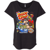 T-Shirts Vintage Black / X-Small Jiggy Crisp Cereal Triblend Dolman Sleeve