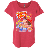 T-Shirts Vintage Red / X-Small Jiggy Crisp Cereal Triblend Dolman Sleeve