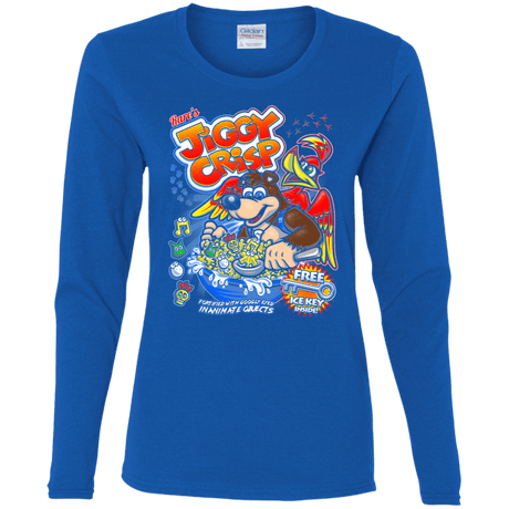 T-Shirts Royal / S Jiggy Crisp Cereal Women's Long Sleeve T-Shirt