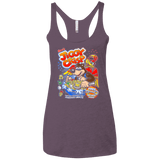 T-Shirts Vintage Purple / X-Small Jiggy Crisp Cereal Women's Triblend Racerback Tank