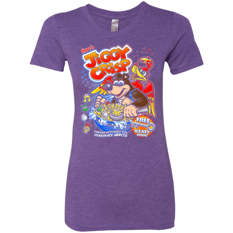 T-Shirts Purple Rush / S Jiggy Crisp Cereal Women's Triblend T-Shirt