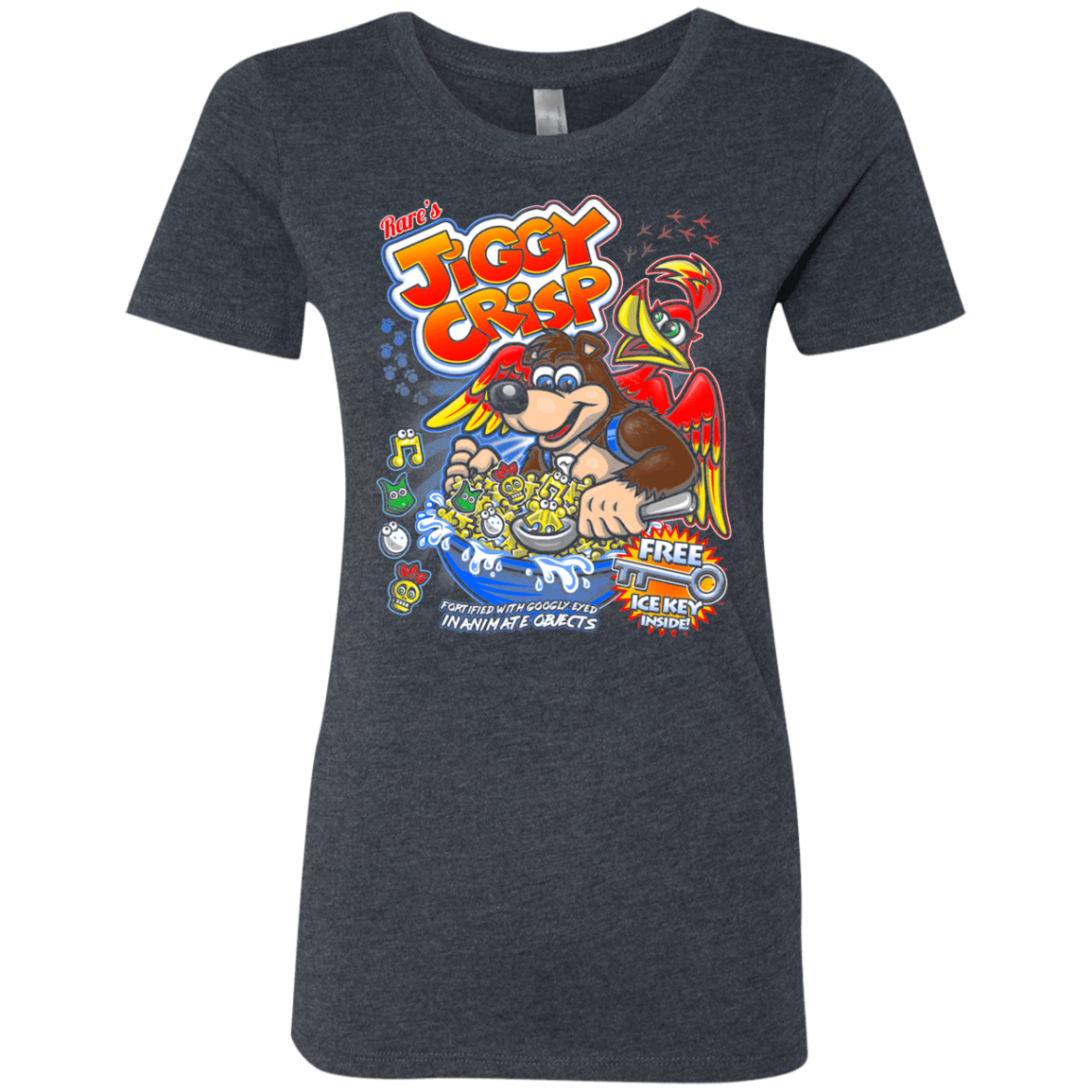 T-Shirts Vintage Navy / S Jiggy Crisp Cereal Women's Triblend T-Shirt