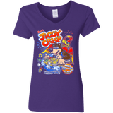 T-Shirts Purple / S Jiggy Crisp Cereal Women's V-Neck T-Shirt