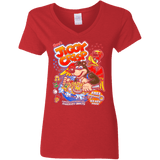 T-Shirts Red / S Jiggy Crisp Cereal Women's V-Neck T-Shirt