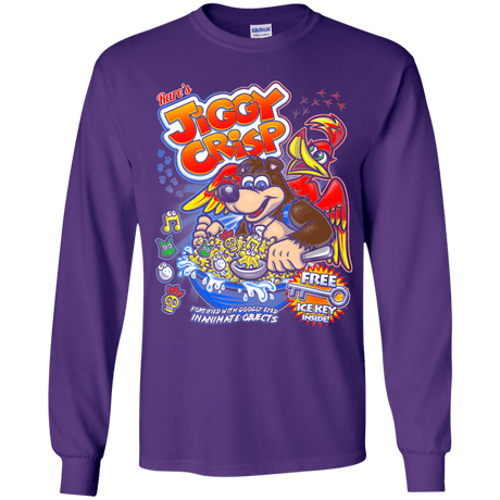 T-Shirts Purple / YS Jiggy Crisp Cereal Youth Long Sleeve T-Shirt