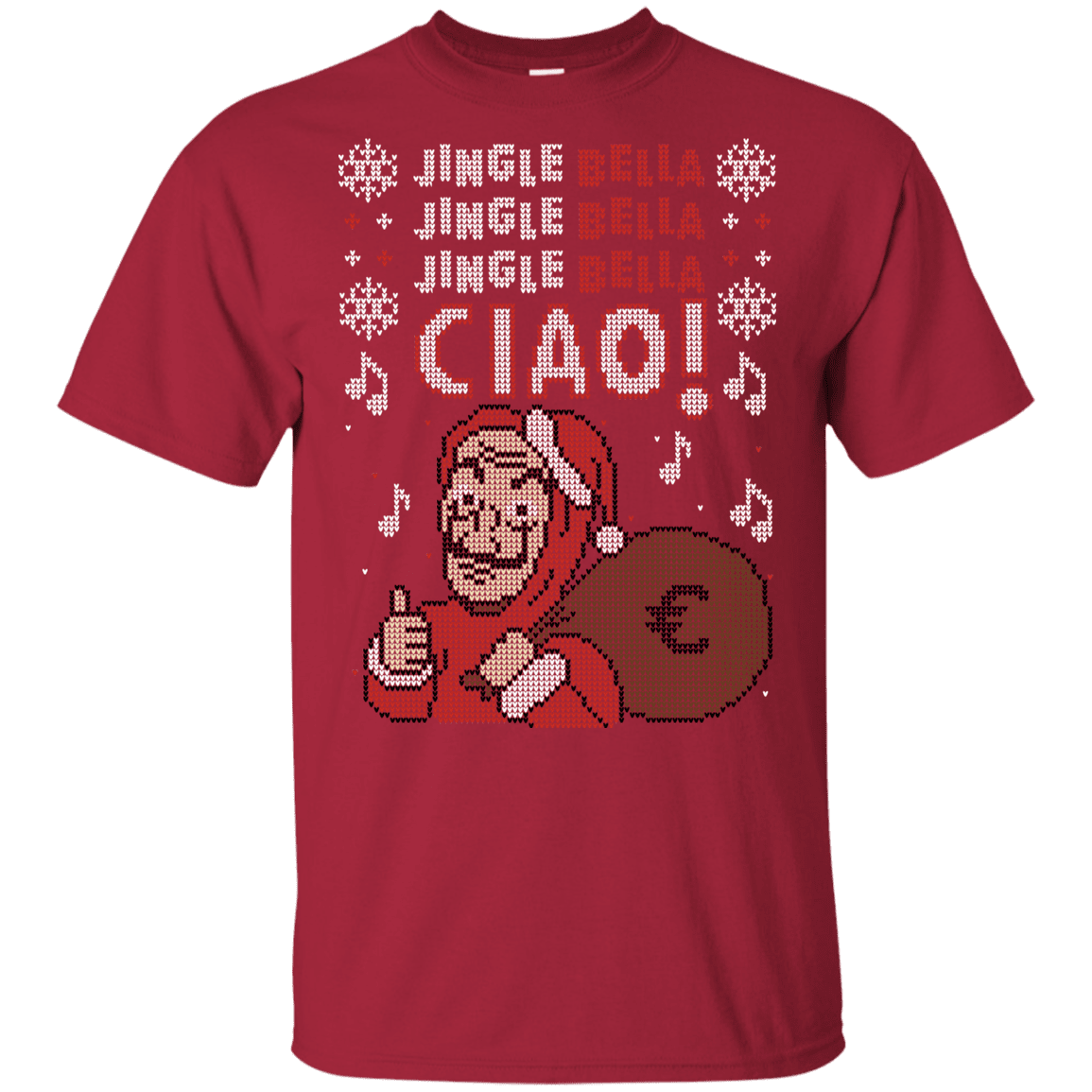 T-Shirts Cardinal / YXS Jingle Bella Ciao Youth T-Shirt