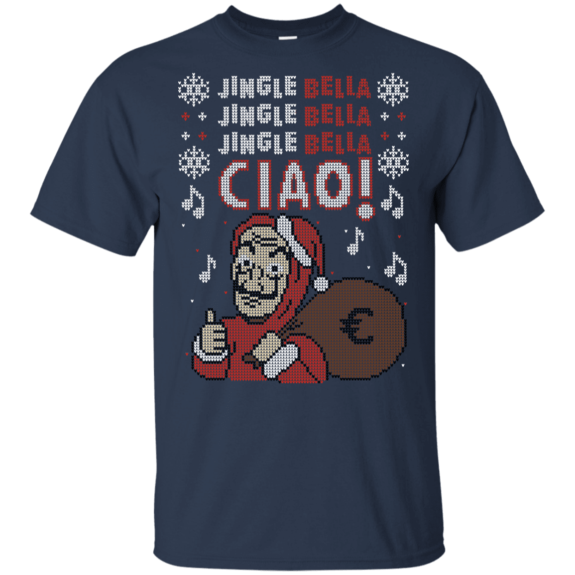 T-Shirts Navy / YXS Jingle Bella Ciao Youth T-Shirt