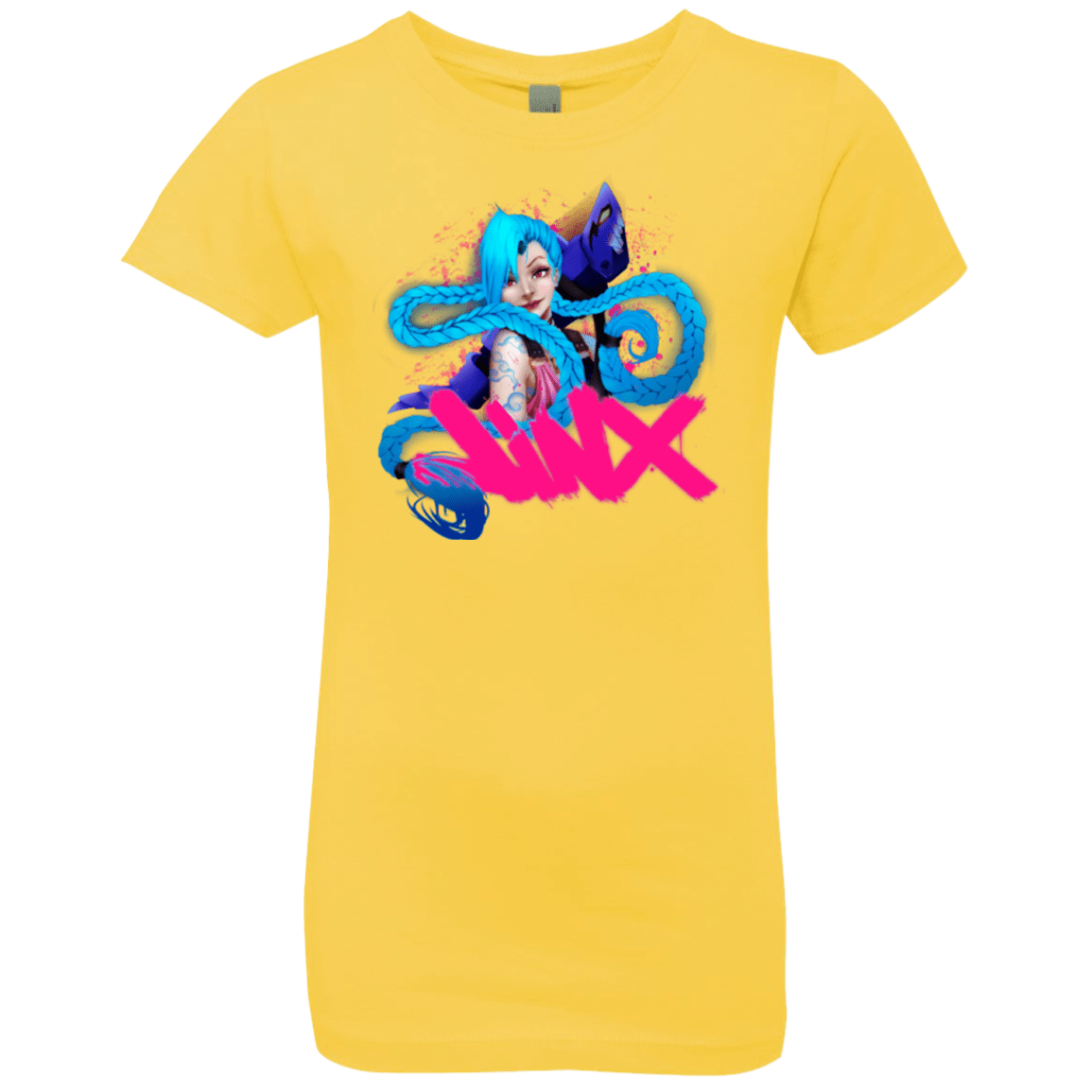 T-Shirts Vibrant Yellow / YXS Jinx Girls Premium T-Shirt