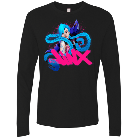 T-Shirts Black / Small Jinx Men's Premium Long Sleeve
