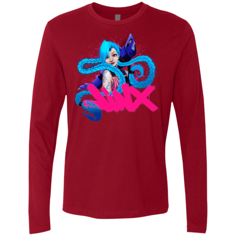 T-Shirts Cardinal / Small Jinx Men's Premium Long Sleeve