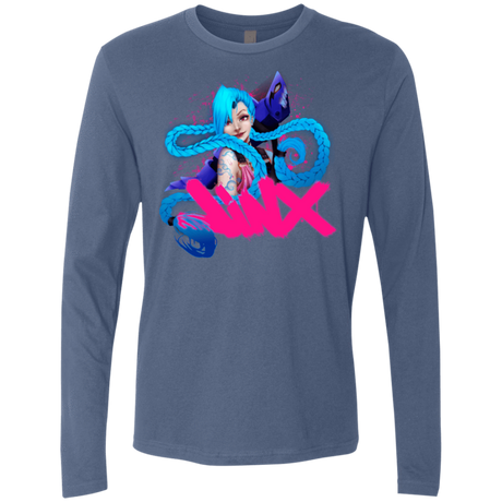 T-Shirts Indigo / Small Jinx Men's Premium Long Sleeve