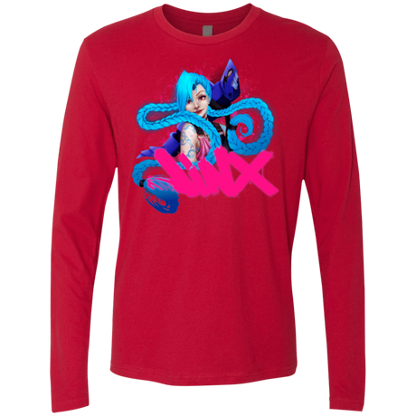 T-Shirts Red / Small Jinx Men's Premium Long Sleeve