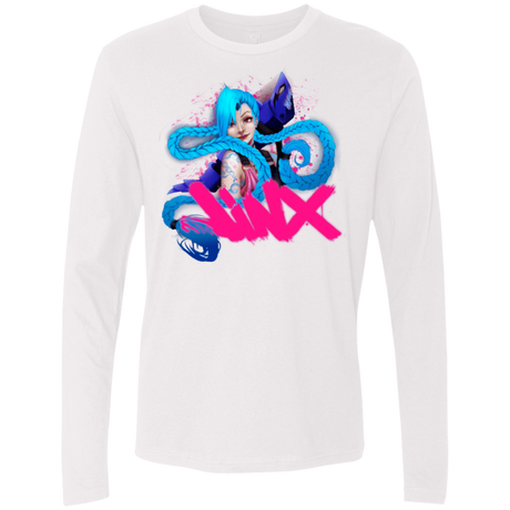 T-Shirts White / Small Jinx Men's Premium Long Sleeve