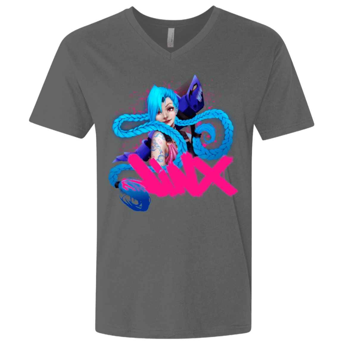 T-Shirts Heavy Metal / X-Small Jinx Men's Premium V-Neck