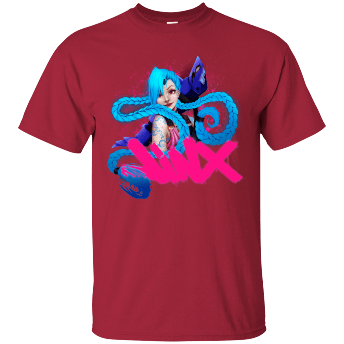 T-shirt Jinx - Style Streetwear Décontracté - 100% Coton - Lavable Machine - Pour Ados Et Jeunes Adultes - 7