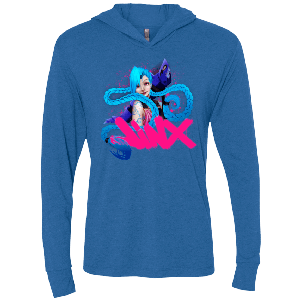 T-Shirts Vintage Royal / X-Small Jinx Triblend Long Sleeve Hoodie Tee