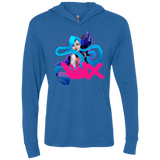 T-Shirts Vintage Royal / X-Small Jinx Triblend Long Sleeve Hoodie Tee