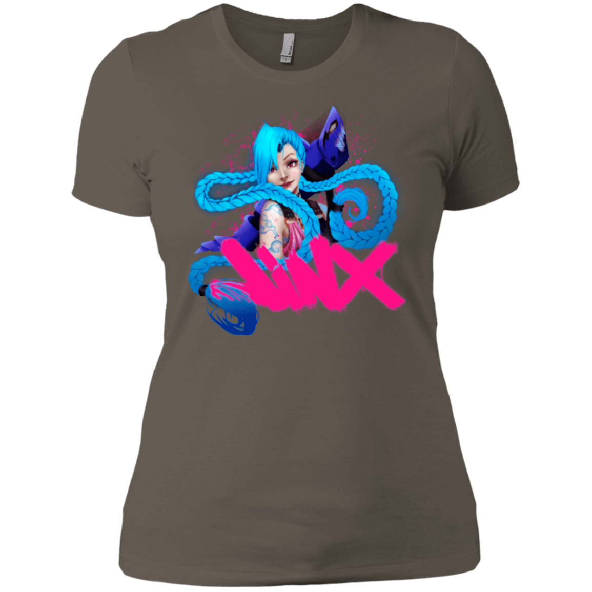 T-Shirts Warm Grey / X-Small Jinx Women's Premium T-Shirt