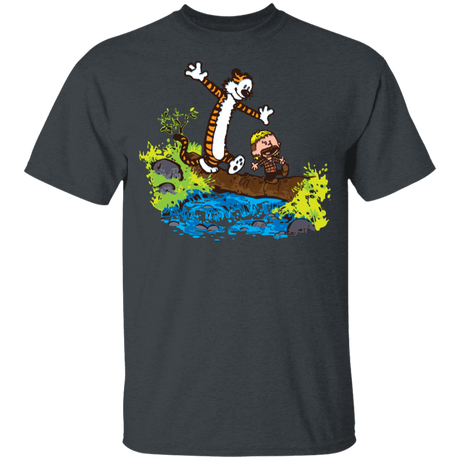 T-Shirts Dark Heather / YXS Joe And Tiger Youth T-Shirt