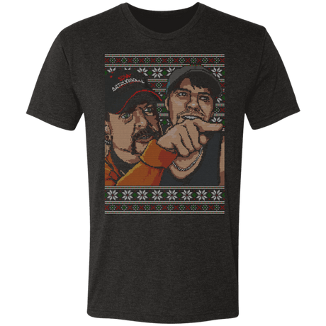 T-Shirts Vintage Black / S Joe Exotic Meme Ugly Sweater Men's Triblend T-Shirt