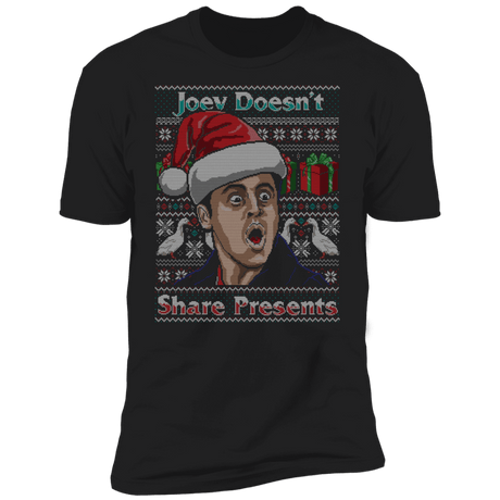 T-Shirts Black / X-Small Joey Doesn't Share Presents Ugly Sweater Men's Premium T-Shirt