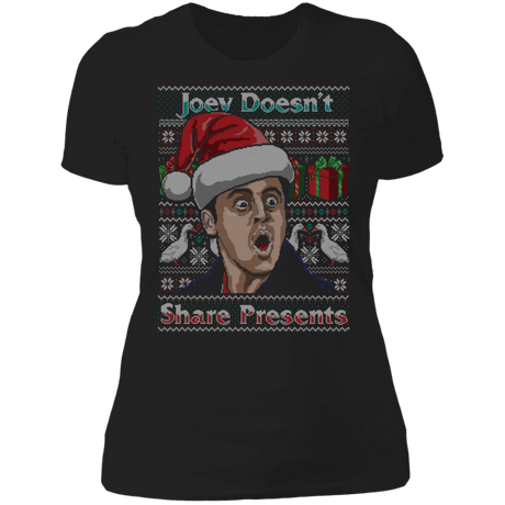 T-Shirts Black / X-Small Joey Doesn't Share Presents Ugly Sweater Women's Premium T-Shirt