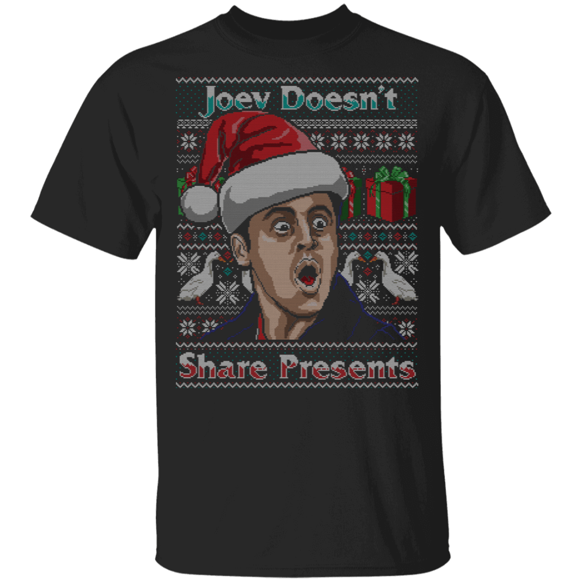 T-Shirts Black / YXS Joey Doesn't Share Presents Ugly Sweater Youth T-Shirt