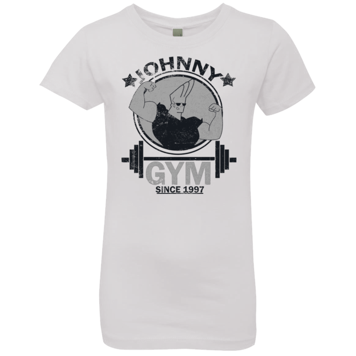 T-Shirts White / YXS Johnny Gym Girls Premium T-Shirt