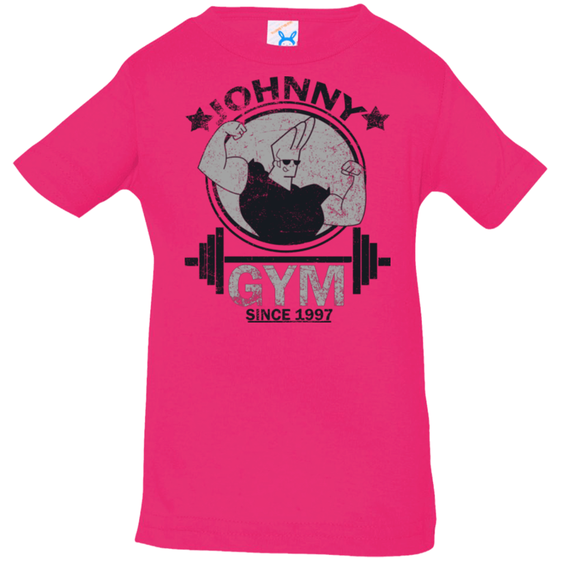 T-Shirts Hot Pink / 6 Months Johnny Gym Infant Premium T-Shirt
